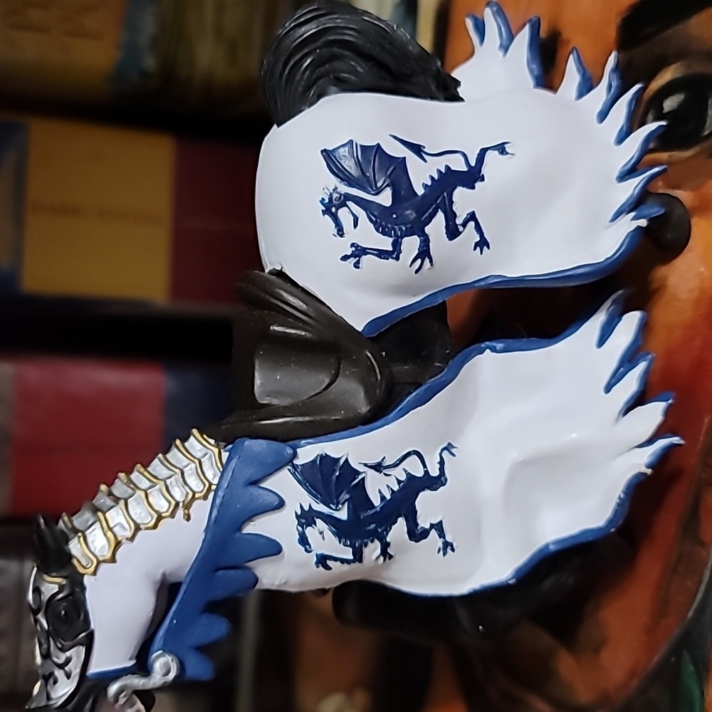 2006 Papo Toys Blue Dragon King Horse Figurine